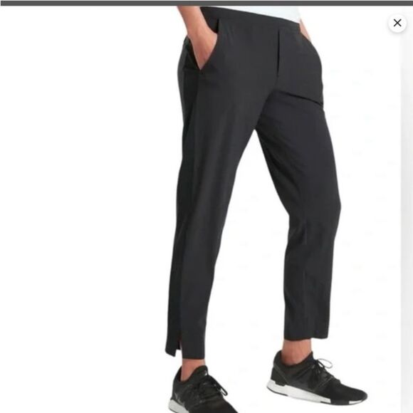 Athleta Pants - Athleta Black Brooklyn Athletic Pickleball Leisure Workout Ankle Pant 14 Tall